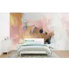 Abstract - Pastel kleuren - Goud - Modern - Aesthetic fotobehang vinyl groot -bed