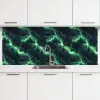 Groen - Bliksem - Storm keuken achterwand 2 middel 871 -3d