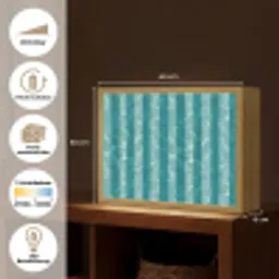 Zwembad - Strepen - Groen Light Box met batterij (Wandlamp) middel 907 -USP_websiteoverzichtDE