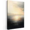 Zon - Horizon - Zee Tuinposter op houten frame 2 cm dik klein -3d
