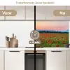 Klaprozen - Landschap - Rood - Bloemen keuken achterwand 2 middel -voor-na2_NL