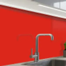 Rood - Kleur - Effen keuken achterwand 2 middel 865 -zzzz3d_schuin