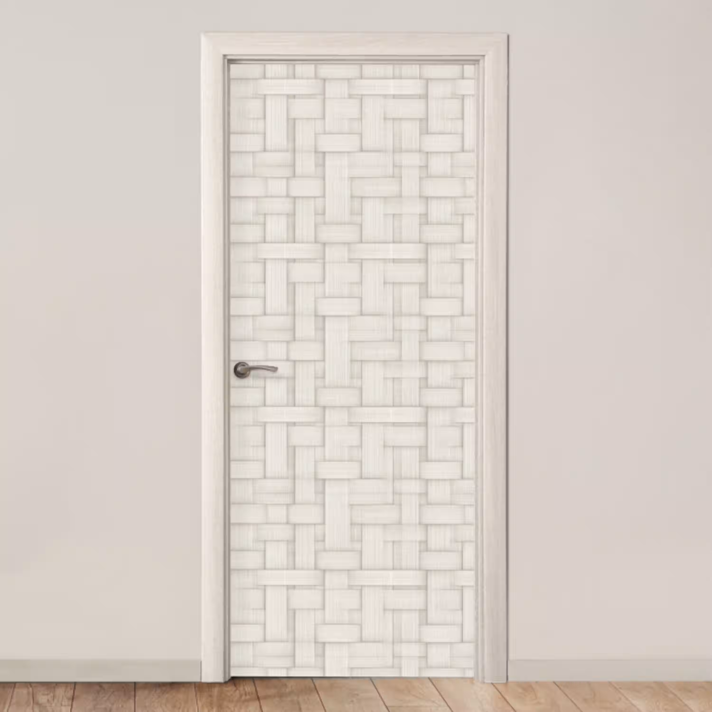 Vlechtwerk - Banen - Beige deurposter klein 289 -3d_beige