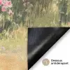 Houten bankje - Bloempotten - Landschap Deurmat klein -antislip_FR