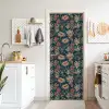 Botanisch - Patroon - Blauw deurposter klein 289 -sfeer5