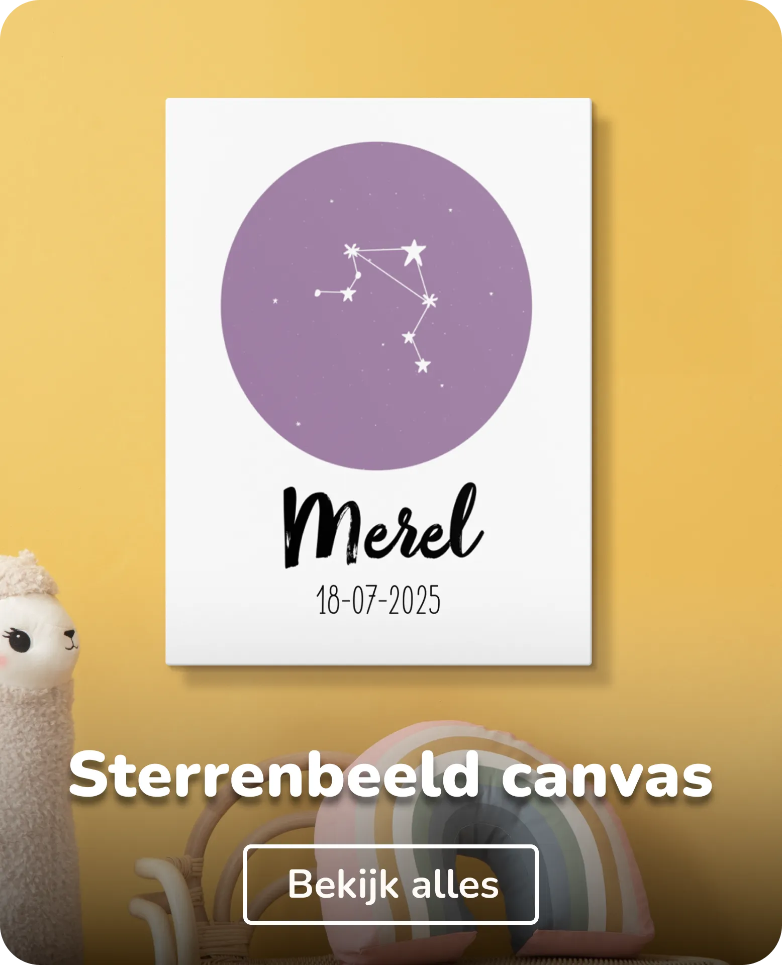 Sterrenbeeld canvas