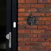 Zwarte tegels - Sierlijk Naambord Rond klein -sfeer1-rond-XS