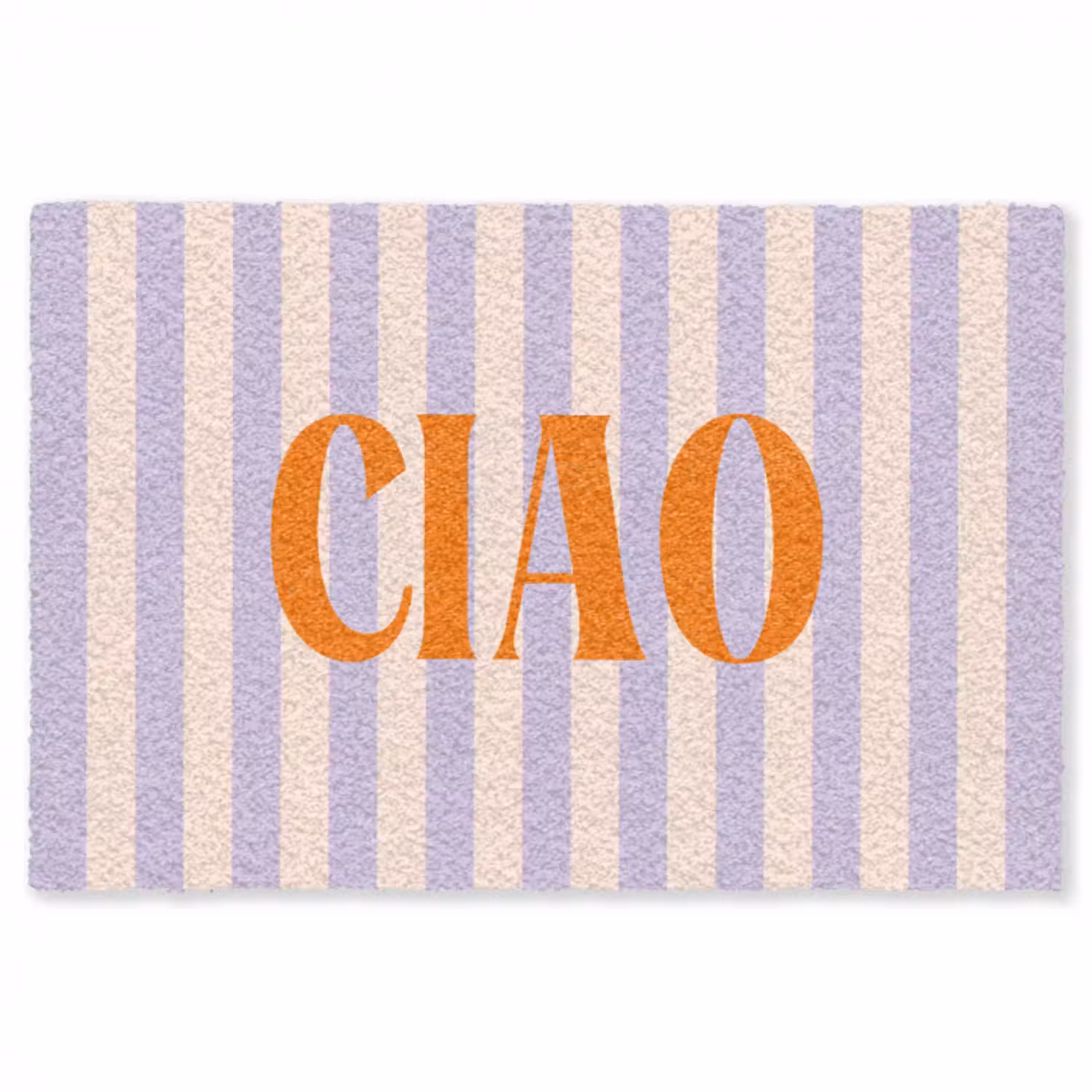 Fußmatte - Ciao - Zitat - Pastell - Streifen
