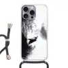 Boot - Rivier - Bamboe - Wit Hoesje iPhone 16 Pro Max met koord klein -3d