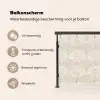 Golven - Structuur - Beige Balkonbeschermer Duitsland klein 596 -specs_NL