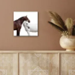 Paard - Modern - Balans aluminium wit klein -sfeer4