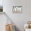 Surfboard - Palmbomen - Kleurrijk tuinposter los doek klein -sfeer8