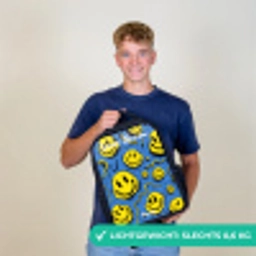 Smiley - Blauw - Geel Rugzak - Zwart middel -sfeer7_NL