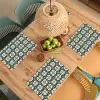 Motief - Tegel - Okergeel Placemat vinyl groot 368 -zzsfeer5_Kitchenyeah-website