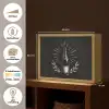 Champagnefles - Lauriertakken - Zwarte achtergrond Light Box met batterij (Wandlamp) middel -USP_websiteoverzichtNL