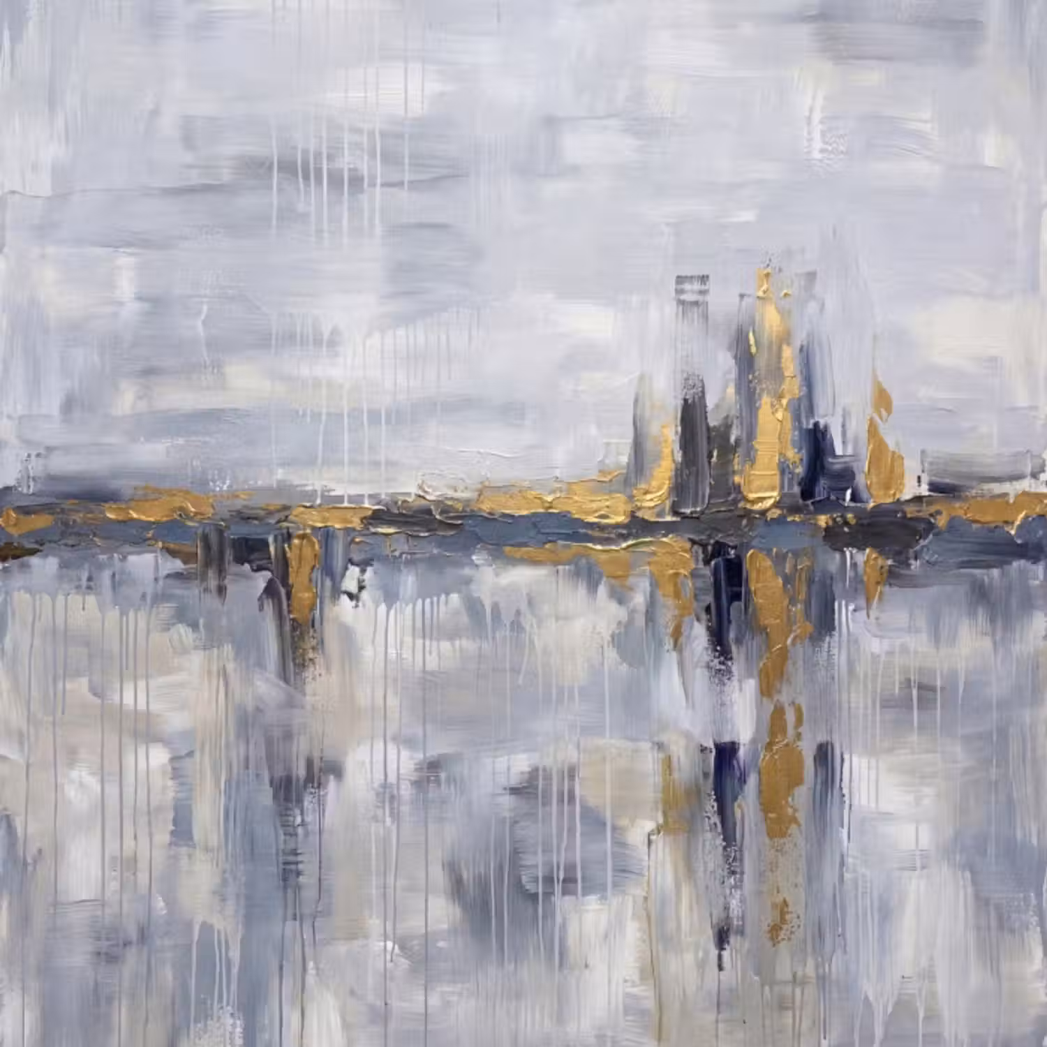 Behang - Abstract - Structuur - Goud - Grijs - Modern