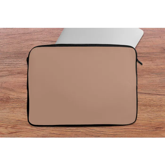 Beige - Kleur - Roze laptophoes neopreen klein 279 -tafel