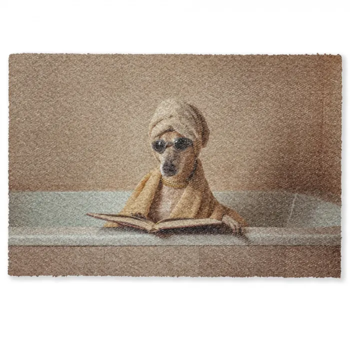 Bad - Hond - Boek - Zonnebril Deurmat klein -zkaufland3d