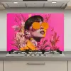 Zonnebril - Oranje - Vrouw - Planten keuken achterwand spatscherm klein -3d_website
