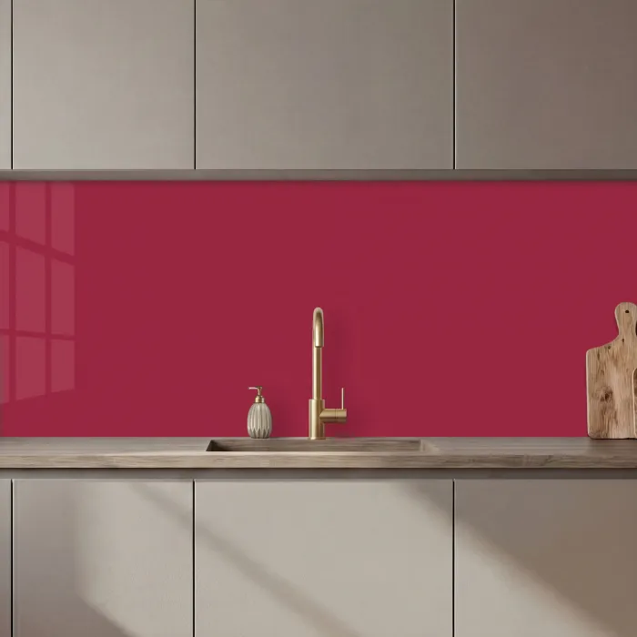 Rood - Effen kleur keuken achterwand 2 middel 871 zz_3dshopping