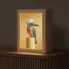Ijsvogel - Pilaar - Koksmuts - Vogel Light Box met kabel (Tafellamp) klein -z3d_website