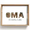 Oma - Buchstaben-Collage Dienblad Rechthoek middel -z3d_shopping