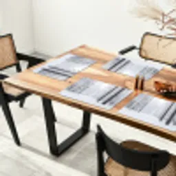 Bos - Sneeuw - Pad - Winter - Stilte Placemat vinyl groot -zzsfeer4_Kitchenyeah-website