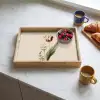 Tulp - Minimalistisch - Beige Dienblad Rechthoek middel -sfeer2