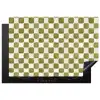 Schaak - Patroon - Groen Inductie beschermer vinyl 3mm klein 276 -3d