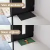 Vrouw - Groen - Modern - Bril - Abstract Deurmat klein -voor-na_NL