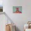 Hond - Overhemd - Bloemen - Bril tuinposter los doek klein -sfeer8