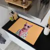 Zonnebril - Kat - Sjaal - Bloemen Inductie beschemer met haakjes klein -sfeer1