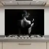 Vrouw - Wijn - Jurk keuken achterwand spatscherm klein -3d_website