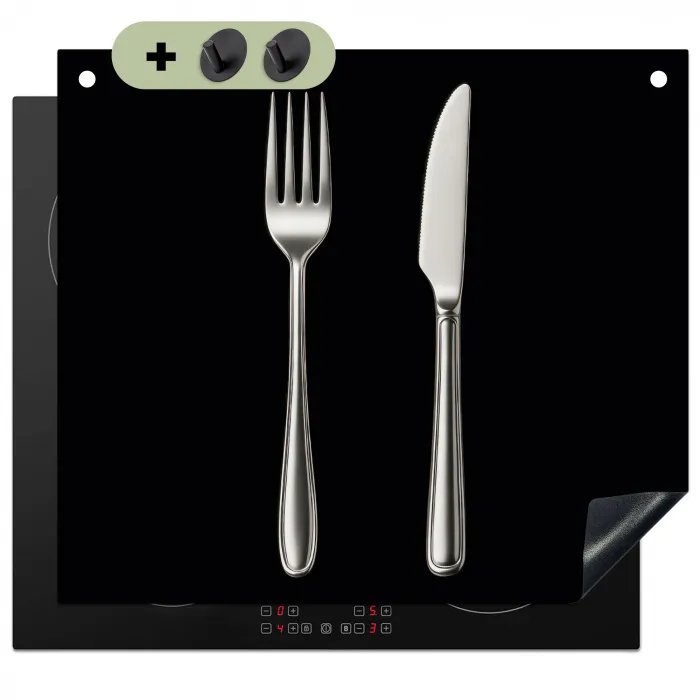 Bestek - Klassiek - Elegant Inductie beschemer met haakjes middel -3d