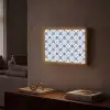Patroon - Tegel - Blauw Light Box met batterij (Wandlamp) middel 907 -sfeer1