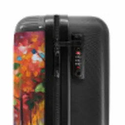Bos - Natuur - Olieverf - Regenboog NBS - Handbagage koffer - Unisex middel -slot