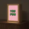 Yes fun - Groen - Roze - Stippen Light Box met kabel (Tafellamp) klein -z3d_website