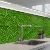 Natuur - Blad - Groen keuken achterwand 2 middel -3d_schuin