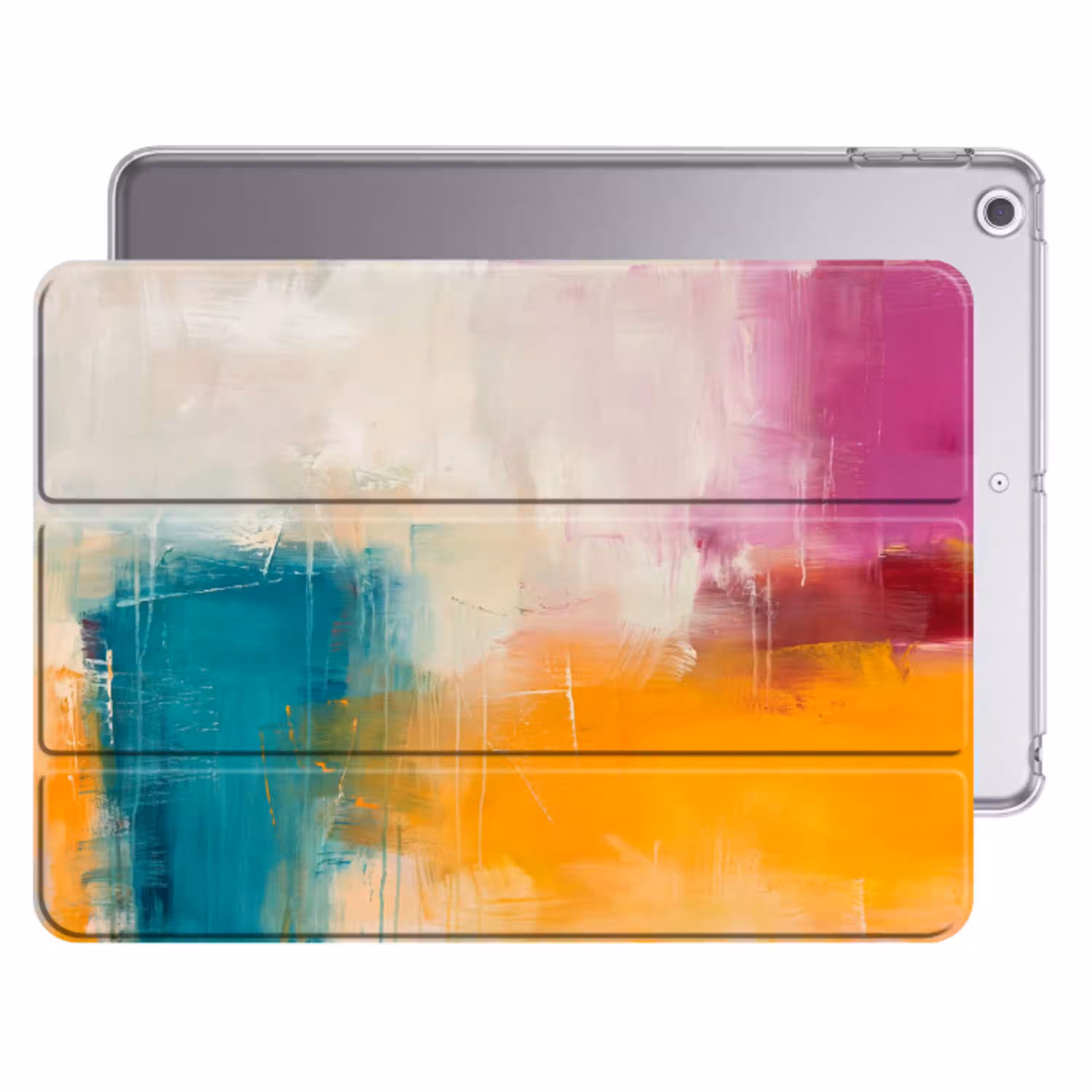 Abstract - Kleurrijk - Modern - Kunst - Oranje Apple iPad 2017 middel -threedimensional_3d_global