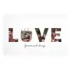 Love - Lettercollage Badmat klein -3d