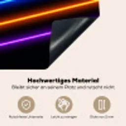 Esthetiek - Retro - Neon Inductie beschemer met haakjes klein -ky-onderkant-de