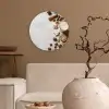 Winter - Kerst - Specerijen - Wit Wandcirkel kunststof plaat 5mm dik klein -sfeer1