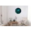 Palmblad - Tropisch - Natuur - Jungle Wandcirkel aluminium klein -woonkamer
