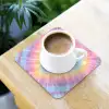 Hartvorm - Pastelkleuren - Tie Dye onderzetter kurk middel -sfeer5