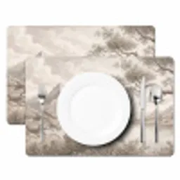 Landschap - Bergen - Meer - Natuur Placemat vinyl groot -zzsfeer2_Kitchenyeah-website