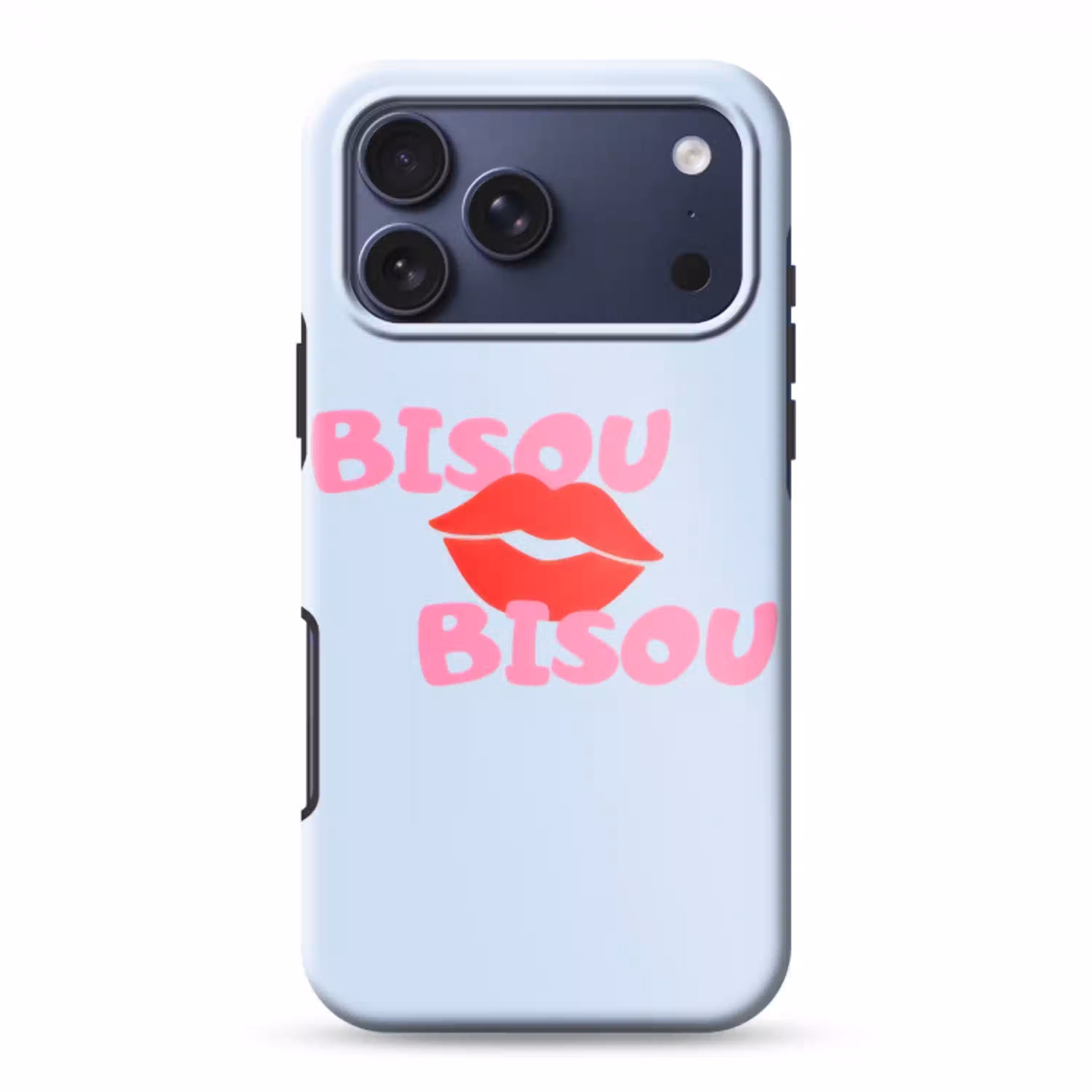 Lippen - Bisou - Blauw Toughcase MagSafe Apple iPhone 17 Pro Max klein -3d