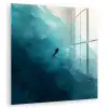 Zee - Silhouet - Abstract - Blauw plexiglas 5mm klein -zzzproduct_nieuw