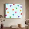 Lolly - Regenboog - Snoep Textielframe zwart klein -sfeer3