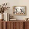 Kolibrie - Vogels - Bloemen - Natuur Light Box met kabel (Tafellamp) klein -sfeer2