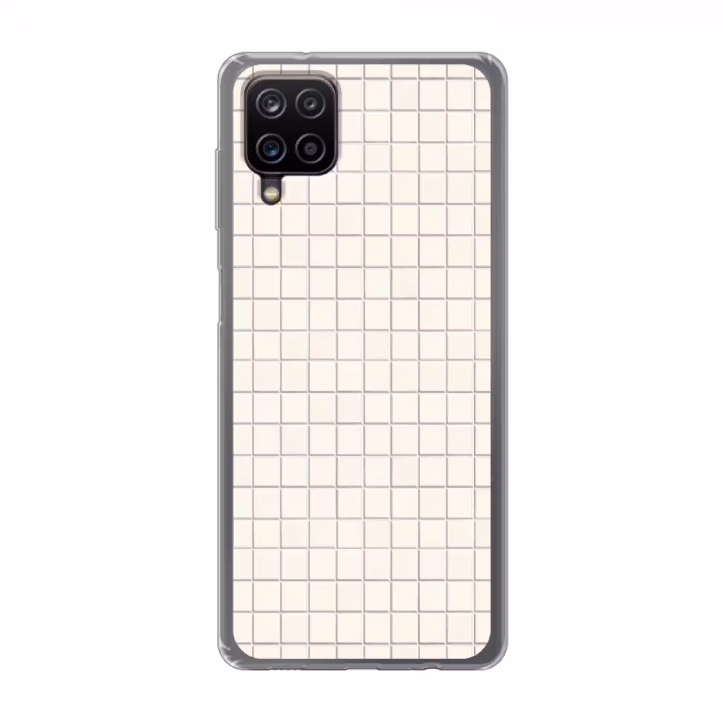 Patroon - Tegels - Wit Telefoonhoesje Samsung Galaxy A12 klein 372 -3d